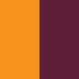 Orange and Maroon football scarf